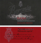 Bodegas Beronia Elaboracion Especial Tempranillo 2012 Front Label