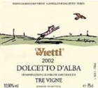 Vietti Dolcetto Tre Vigne 2002 Front Label