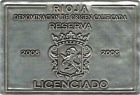 Burgo Viejo Licenciado Reserva 2006 Front Label