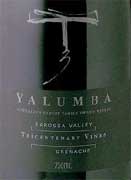 Yalumba Tri-Centenary Vineyard Grenache 2002 Front Label