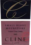 Cline Small Berry Mourvedre 2002 Front Label