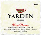 Yarden Mount Hermon Red (OK Kosher) 2003 Front Label