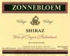 Zonnebloem Shiraz 2002 Front Label