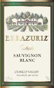 Errazuriz Sauvignon Blanc 2003 Front Label