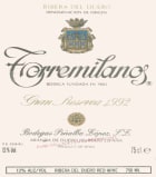 Penalba Lopez Finca Torremilanos Gran Reserva 1992 Front Label