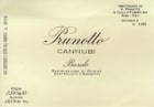 Prunotto Cannubi Barolo 1995 Front Label