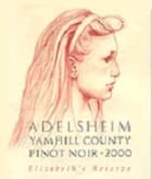 Adelsheim Elizabeth's Reserve Pinot Noir 2002 Front Label