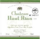 Chateau Haut Rian Blanc 2003 Front Label