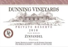 Dunning Private Reserve Zinfandel 2010 Front Label
