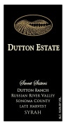 Dutton Estate Sweet Sisters Late Harvest Syrah 2014 Front Label