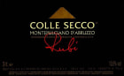 Tollo 'Colle Secco Rubino' Montepulciano d'Abruzzo 2012 Front Label