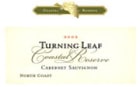 Turning Leaf Coastal Reserve Cabernet Sauvignon 2002 Front Label