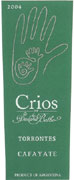 Crios de Susana Balbo Torrontes 2005 Front Label