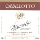 Cavallotto Bricco Boschis Vigna San Giuseppe Riserva 2008 Front Label