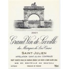 Chateau Leoville Las Cases  2001 Front Label