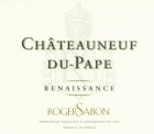 Roger Sabon Chateauneuf-du-Pape Renaissance Blanc 2009 Front Label