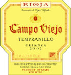 Campo Viejo Crianza 2002 Front Label