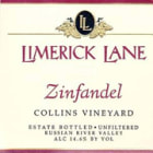 Limerick Lane Collins Vineyard Zinfandel 2003 Front Label