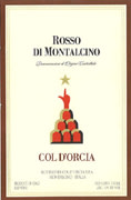 Col d'Orcia Rosso di Montalcino 2004 Front Label