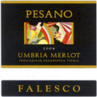 Falesco Merlot Umbria 2004 Front Label