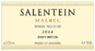 Salentein Reserve Malbec 2004 Front Label