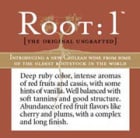 Root:1 Cabernet Sauvignon Reserva 2005 Front Label