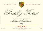 Chateau Fuisse Pouilly-Fuisse Marie Antoinette 2013 Front Label