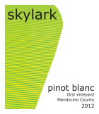 Skylark Orsi Vineyard Pinot Blanc 2012  Front Label