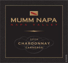 Mumm Napa Chardonnay 2009 Front Label