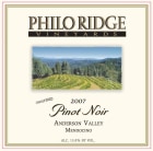 Philo Ridge Vineyards Pinot Noir 2007 Front Label