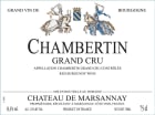 Chateau de Marsannay Chambertin Grand Cru 2011 Front Label