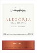 Navarro Correas Alegoria Gran Reserva Malbec 2004 Front Label