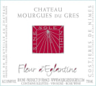 Chateau Mourgues de Gres Collard Fleur d'Eglantine Rose 2015 Front Label