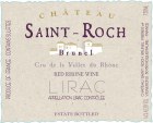 Chateau Saint-Roch Lirac 2012 Front Label