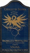 Citille di Sopra Vigna Poggio Ronconi Brunello di Montalcino 2009 Front Label