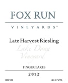 Fox Run Vineyards  Lake Dana Vineyard Late Harvest Riesling 2012 Front Label