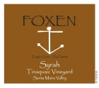 Foxen Tinaquaic Vineyard Syrah 2012 Front Label