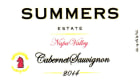 Summers Estate Cabernet Sauvignon 2014  Front Label