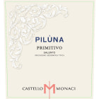 Castello Monaci Piluna Primitivo 2020  Front Label