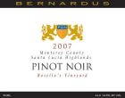 Bernardus Rosella's Vineyard Pinot Noir 2007 Front Label