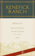 Kenefick Ranch Merlot 2007 Front Label