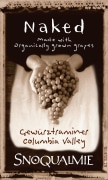 Snoqualmie Naked - Organic Gewurztraminer 2014 Front Label