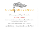 Pietro Caciorgna Guardoilvento Etna Rosso 2020  Front Label