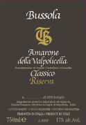 Bussola TB Amarone della Valpolicella Classico Riserva 2012  Front Label