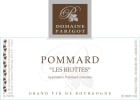 Domaine Parigot Pommard Les Riottes 2019  Front Label