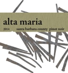 Alta Maria Santa Barbara County Pinot Noir 2014  Front Label