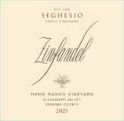 Seghesio Home Ranch Zinfandel 2021  Front Label