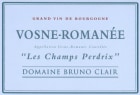 Bruno Clair Vosne Romanee Champs Perdrix 2021  Front Label