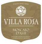 Villa Rosa Moscato d'Asti 2020  Front Label