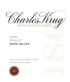 Charles Krug Napa Valley Merlot 2008 Front Label